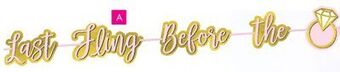 Party City Glitter last fling before the ring banner, 2-pc offer