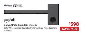Visions Electronics Soundstage dolby atmos soundbar system offer
