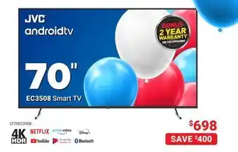 Visions Electronics Jvc ec3508 smart tv 70" offer