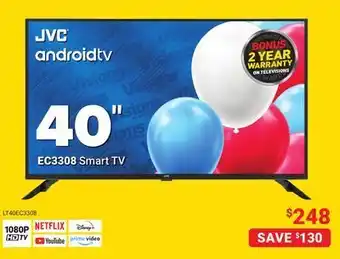 Visions Electronics Jvc android ec3308 smart tv 40" offer
