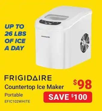 Visions Electronics Frigidaire countertop ice maker portable offer