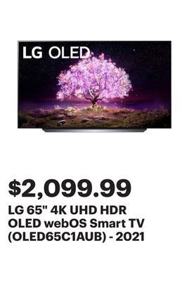 Best Buy Lg 65" 4k uhd hdr oled webos smart tv (oled65c1aub) - 2021 offer