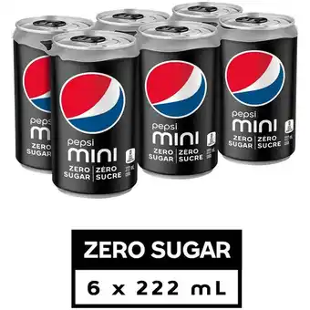 Walmart Pepsi zero sugar or 7up mini cans soft drinks offer