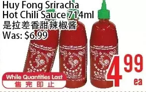 Bestco Food Mart Huy fong sriracha hot chili sauce offer