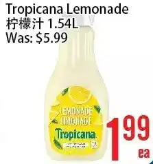 Bestco Food Mart Tropicana lemonade offer