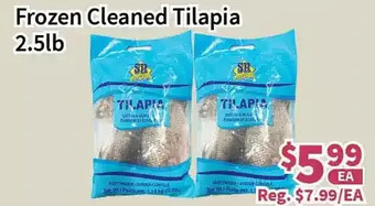 Blue Sky Supermarket Frozen cleaned tilapia offer