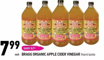 Coppa's Fresh Market Bragg organic apple cider vinegar offer
