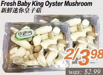Seasons Foodmart Fresh baby king oyster mushroom offer