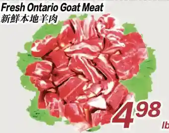 Seasons Foodmart Fresh ontario goat meat offer