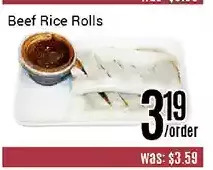 Nations Fresh Foods Beef rice rolls offer