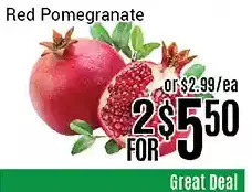 Nations Fresh Foods Red pomegranate offer