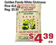 Top Food Supermarket Golden panda white glutinous rice offer