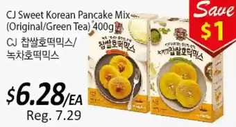 Galleria Supermarket Cj sweet korean pancake mix (original/green tea) offer