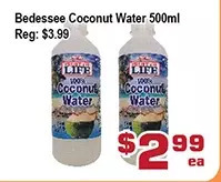 Top Food Supermarket Bedessee coconut water offer