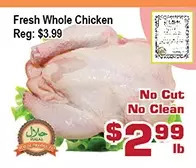 Top Food Supermarket Fresh whole chicken offer