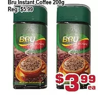 Top Food Supermarket Bru instant coffee offer