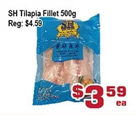 Top Food Supermarket Sh tilapia fillet offer