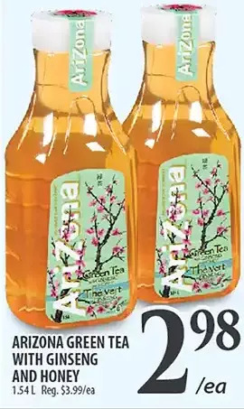 Al Premium Food Mart Arizona green tea with ginseng and honey offer