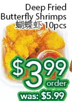 Ample Food Market Deep fried butterfly shrimps offer