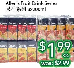 Ample Food Market Allen's fruit drink series offer