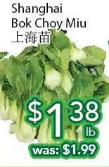 Ample Food Market Shanghai bok choy miu offer