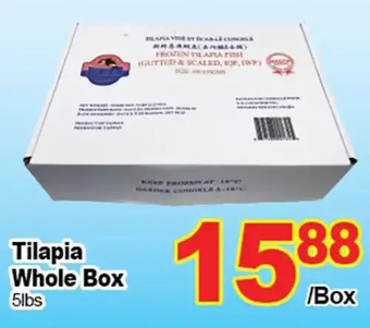 T&T Supermarket Tilapia whole box offer