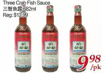 Tone Tai Supermarket Three crab fish sauce offer
