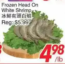 Foody World Frozen head on white shrimp offer