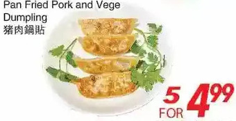 Foody World Pan fried pork and vege dumpling offer