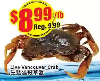 Btrust Supermarket Live vancouver crab offer