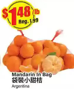 Btrust Supermarket Mandarin in bag offer