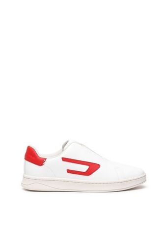 Diesel Slip-on leather sneakers with d patch offer