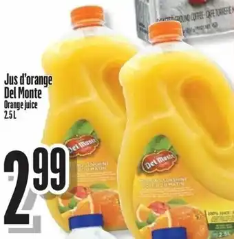 Jus D'Orange Del Monte 2.5L