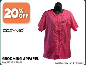 Ren’s Pets Depot Cozymo grooming apparel offer