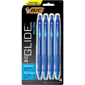 Staples Bic velocity bold ballpoint pens - 1.6 mm - blue - 4 pack offer