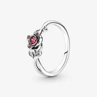 Pandora Bague rose la belle et la bête de disney offer