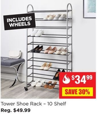 Kitchen Stuff Plus Tower shoe rack - 10 shelf offer