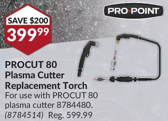 Princess Auto Pro.point procut 80 plasma cutter replacement torch offer