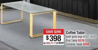 Mth coffee table