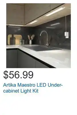 Costco Artika maestro led under-cabinet light kit offer
