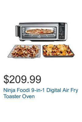 Costco Ninja foodi 9-in-1 digital air fry toaster oven offer