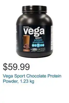 Costco Vega sport chocolate protein powder, 1.23 kg offer