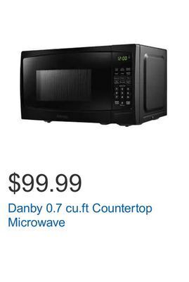 Costco Danby 0.7 cu.ft countertop microwave offer