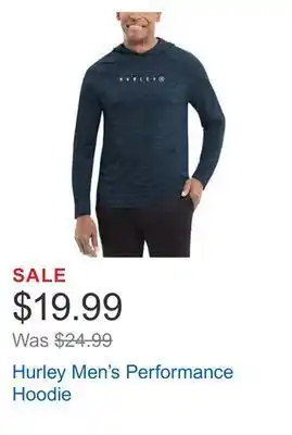 Costco Hurley men's performance hoodie offer