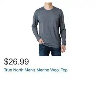 Costco True north men's merino wool top offer