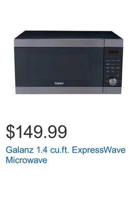 Costco Galanz 1.4 cu.ft. expresswave microwave offer