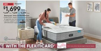 Sleep Country Beautyrest unity lux reef mattress offer
