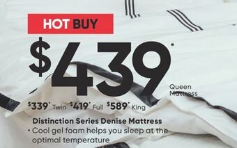 Sleep Country Distinction series denise mattress offer