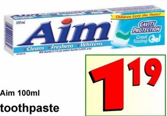 Aim 100ml Toothpaste