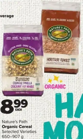 Nature's Path Organic Cereal 650-907 g